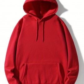 Hoodies For Men, Solid Color Hoodie, Men's Casual Pullover Hooded Sweatshirt With Kangaroo Pocket For Spring Fall, As Gifts Hoodies For Men, Solid Color Hoodie, Men's Casual Pullover Hooded Sweatshirt With Kangaroo Pocket For Spring Fall, As Gifts