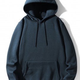 Hoodies For Men, Solid Color Hoodie, Men's Casual Pullover Hooded Sweatshirt With Kangaroo Pocket For Spring Fall, As Gifts Hoodies For Men, Solid Color Hoodie, Men's Casual Pullover Hooded Sweatshirt With Kangaroo Pocket For Spring Fall, As Gifts