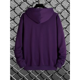 Men's Long Sleeve Pattern Print,Hoodies Street Casual Sports And Fashionable With Kangaroo Pocket Sweatshirt,Suitable For Outdoor Sports,For Autumn And Winter, Fashionable And Versatile Men's Long Sleeve Pattern Print,Hoodies Street Casual Sports And Fashionable With Kangaroo Pocket Sweatshirt,Suitable For Outdoor Sports,For Autumn And Winter, Fashionable And Versatile