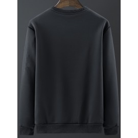New Men's Casual Fashionable Solid Color Crew Neck Sweatshirts For Autumn And Winter New Men's Casual Fashionable Solid Color Crew Neck Sweatshirts For Autumn And Winter