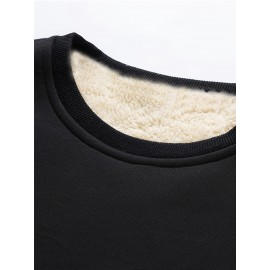 New Men's Casual Fashionable Solid Color Crew Neck Sweatshirts For Autumn And Winter New Men's Casual Fashionable Solid Color Crew Neck Sweatshirts For Autumn And Winter