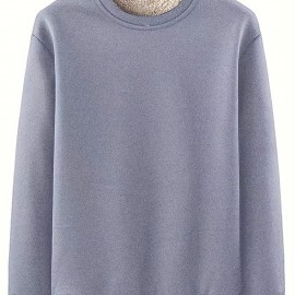 New Men's Casual Fashionable Solid Color Crew Neck Sweatshirts For Autumn And Winter New Men's Casual Fashionable Solid Color Crew Neck Sweatshirts For Autumn And Winter