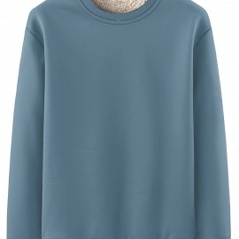 New Men's Casual Fashionable Solid Color Crew Neck Sweatshirts For Autumn And Winter New Men's Casual Fashionable Solid Color Crew Neck Sweatshirts For Autumn And Winter