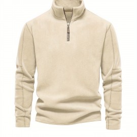 Men's Corduroy Stand Collar Zip Up V Neck Sweatshirt Pullover For Men Solid Sweatshirts For Winter Fall Long Sleeve Tops Men's Corduroy Stand Collar Zip Up V Neck Sweatshirt Pullover For Men Solid Sweatshirts For Winter Fall Long Sleeve Tops