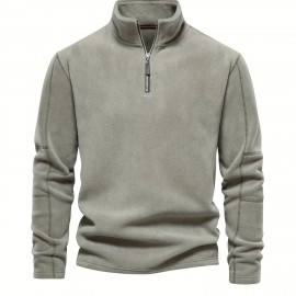 Men's Corduroy Stand Collar Zip Up V Neck Sweatshirt Pullover For Men Solid Sweatshirts For Winter Fall Long Sleeve Tops Men's Corduroy Stand Collar Zip Up V Neck Sweatshirt Pullover For Men Solid Sweatshirts For Winter Fall Long Sleeve Tops