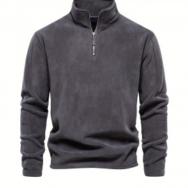 Men's Corduroy Stand Collar Zip Up V Neck Sweatshirt Pullover For Men Solid Sweatshirts For Winter Fall Long Sleeve Tops Men's Corduroy Stand Collar Zip Up V Neck Sweatshirt Pullover For Men Solid Sweatshirts For Winter Fall Long Sleeve Tops