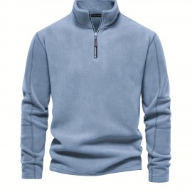 Men's Corduroy Stand Collar Zip Up V Neck Sweatshirt Pullover For Men Solid Sweatshirts For Winter Fall Long Sleeve Tops Men's Corduroy Stand Collar Zip Up V Neck Sweatshirt Pullover For Men Solid Sweatshirts For Winter Fall Long Sleeve Tops