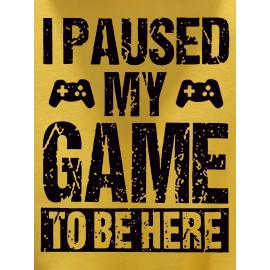 Funny I Paused My Game Print Hoodie, Cool Hoodies For Men, Men's Casual Graphic Design Pullover Hooded Sweatshirt With Kangaroo Pocket Streetwear For Winter Fall, As Gifts Funny I Paused My Game Print Hoodie, Cool Hoodies For Men, Men's Casual Graphic Design Pullover Hooded Sweatshirt With Kangaroo Pocket Streetwear For Winter Fall, As Gifts