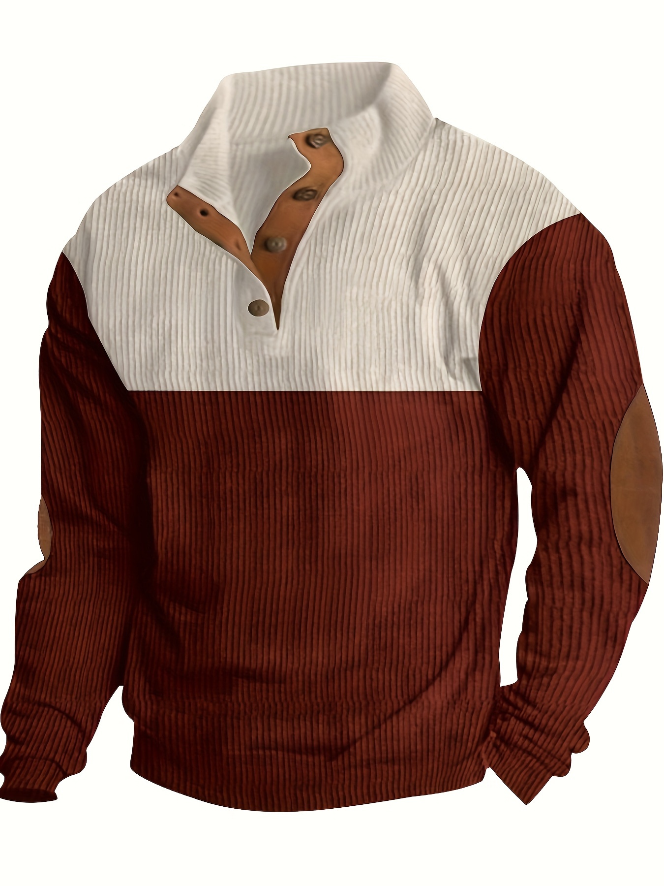 retro color block trendy sweatshirt mens casual v neck sweatshirt for men fall winter details 7