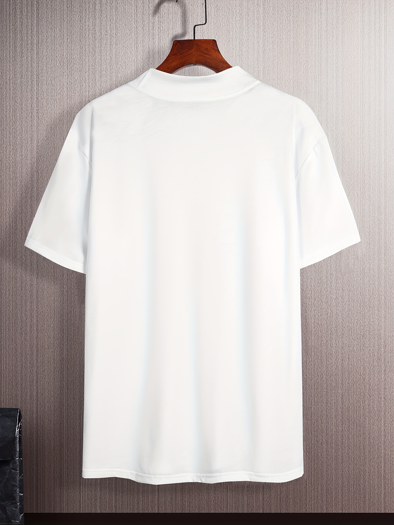 mens high neck stretch elegant t shirt details 45