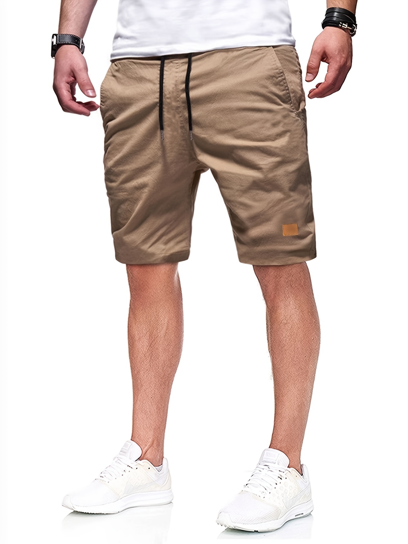 mens cut off drawstring shorts details 20