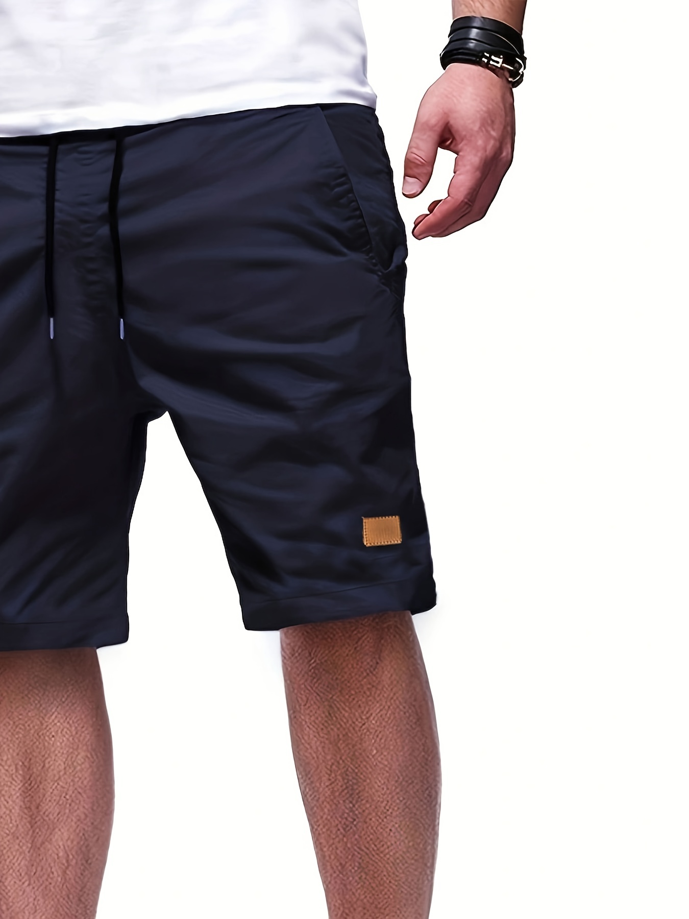 mens cut off drawstring shorts details 27