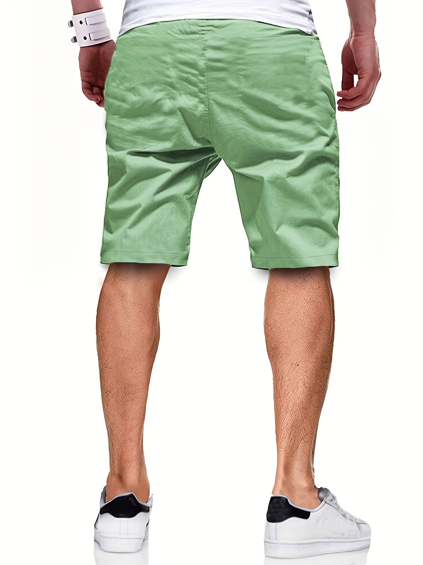 mens casual cargo shorts drawstring beach golf shorts for summer outdoor activities details 1