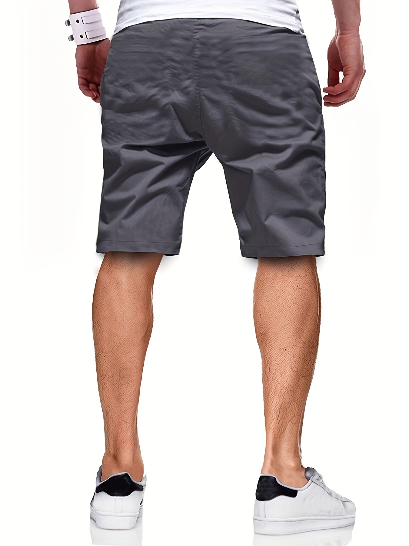 mens casual cargo shorts drawstring beach golf shorts for summer outdoor activities details 21