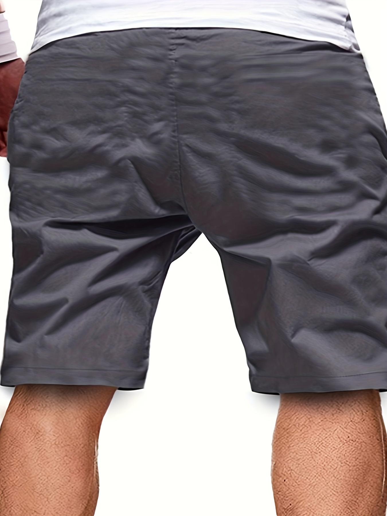 mens casual cargo shorts drawstring beach golf shorts for summer outdoor activities details 23