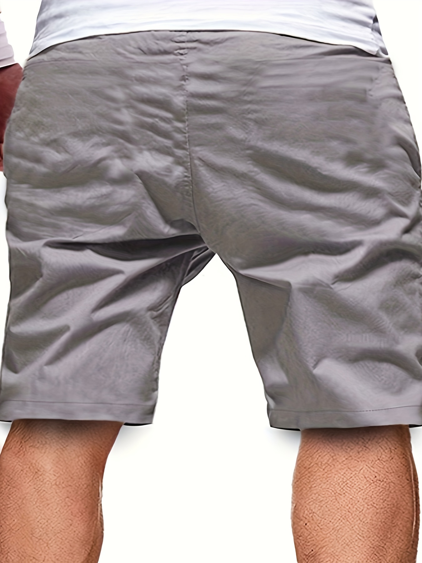 mens casual cargo shorts drawstring beach golf shorts for summer outdoor activities details 28