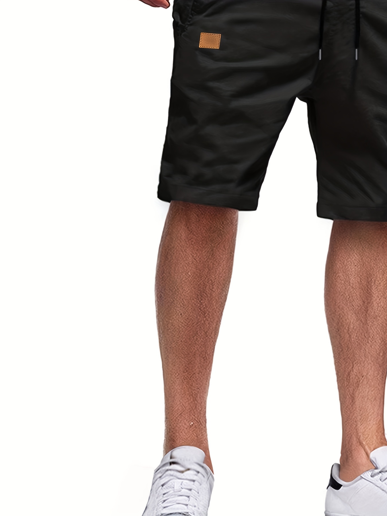 mens casual cargo shorts drawstring beach golf shorts for summer outdoor activities details 34