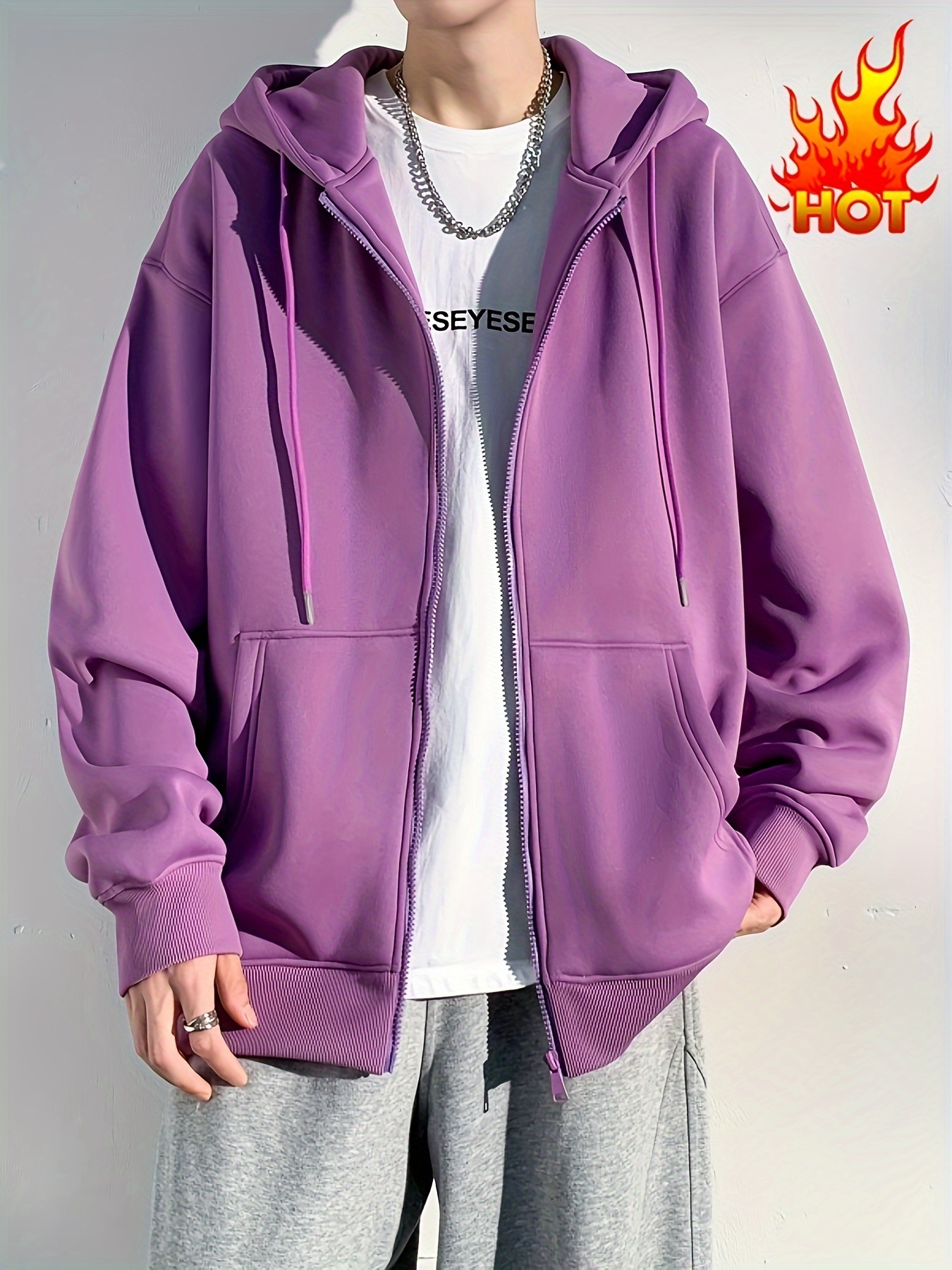 hooded coat, mens hooded jacket casual long sleeve hoodies with zipper gym sports hooded coat for spring fall details 20