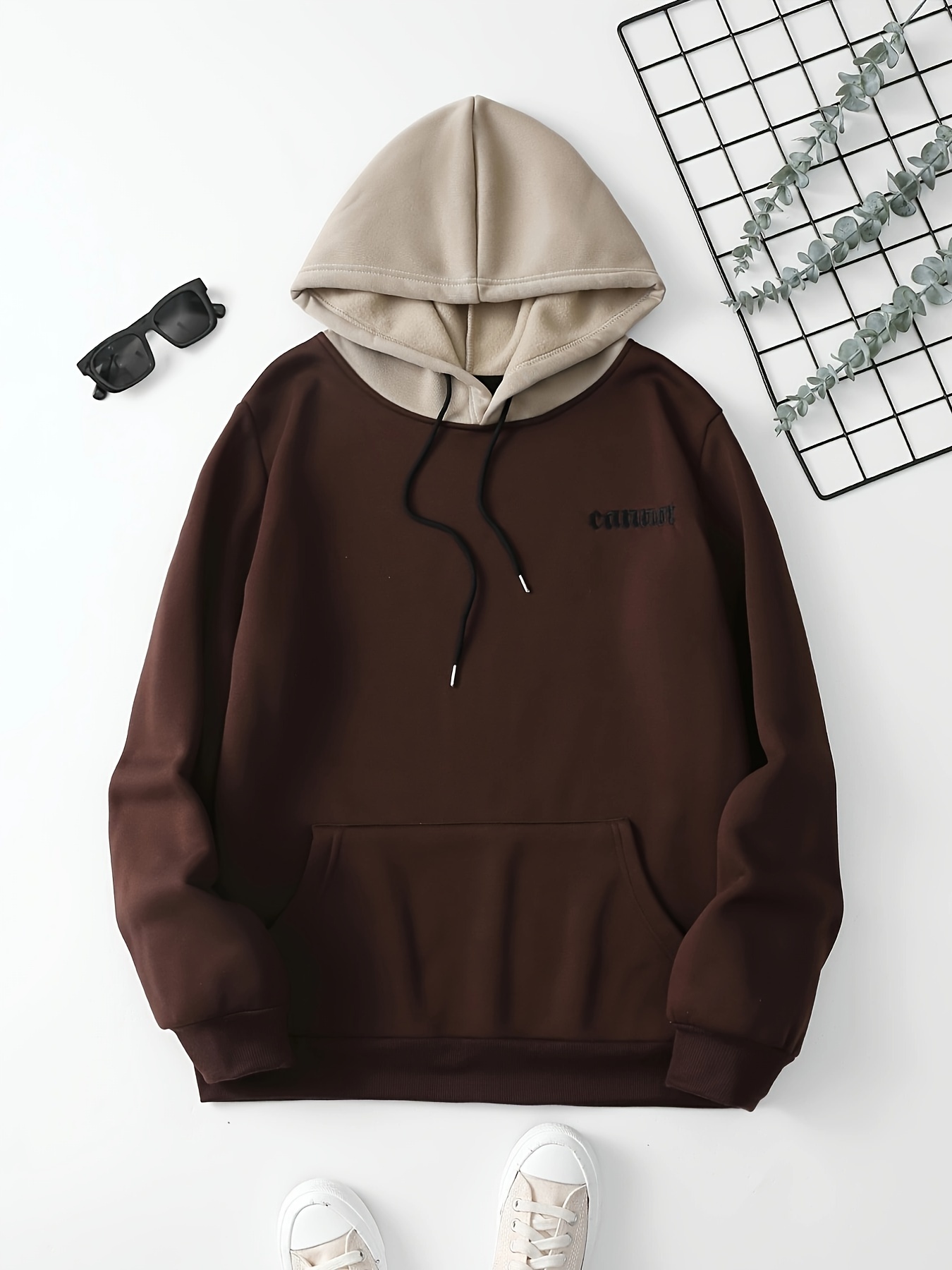 color block cool hoodies for men mens casual graphic design hooded sweatshirt streetwear for winter fall as gifts details 6