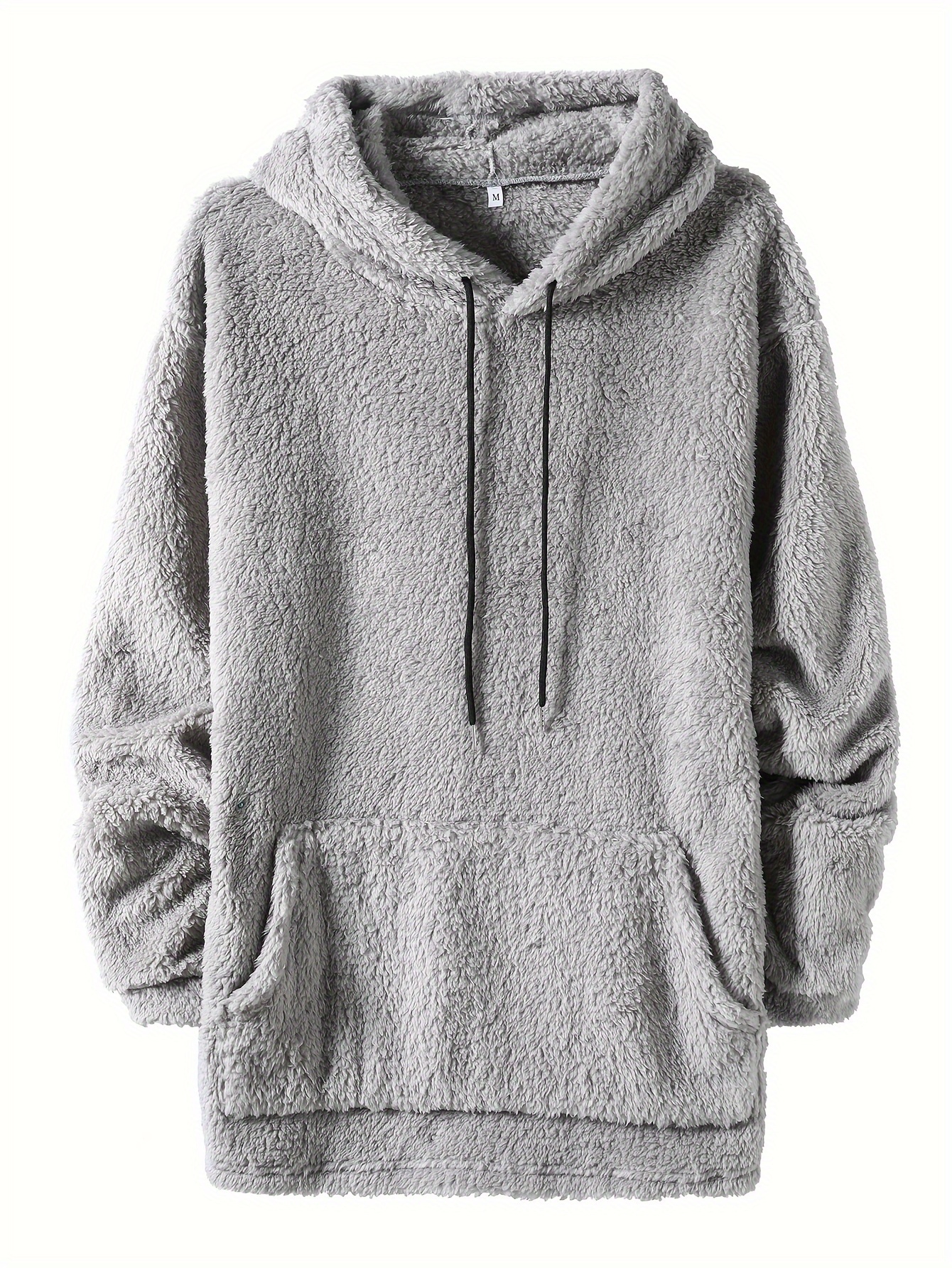 cool warm fluffy hoodies for men mens casual snuddie pullover hooded sweatshirt with kangaroo pocket streetwear for winter fall as gifts details 20